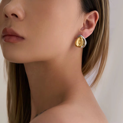 Molten Luxe Stud Earrings