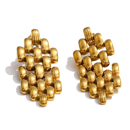 Luxe Link Statement Gold Earring