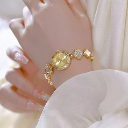 Golden Blossom Crystal Watch